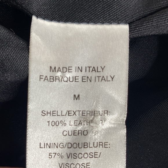 Theory Rock Nyreel Lambskin Bomber Jacket - Picture 8 of 10